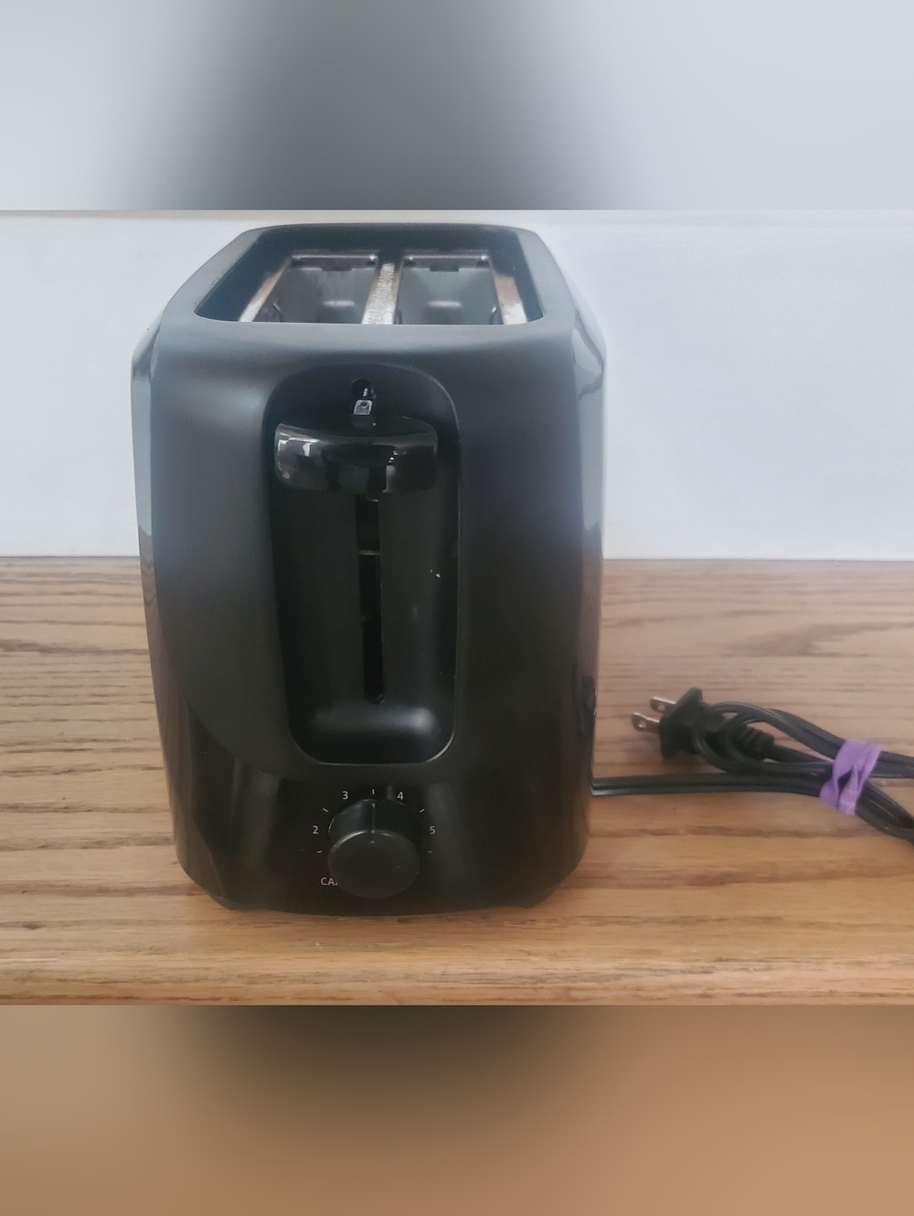 Walmart - Two Slice Toaster - 6 Settings - Black (9.5"L x 5"W x 7"H)